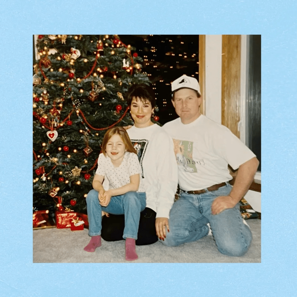 family photo of an only child